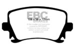 EBC Ultimax rear brake pads for Audi A4, Audi A6