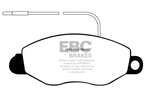 EBC Ultimax front brake pads for Nissan Cabstar E