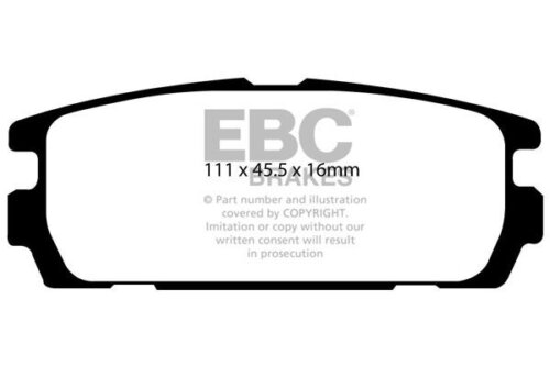 EBC Ultimax rear brake pads for Hyundai Terracan