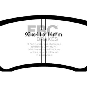 EBC Ultimax stražnje kočione pločice za Hyundai i10, KIA Picanto