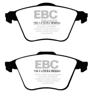 EBC Ultimax prednje kočione pločice za Opel Signum, SAAB 9-3