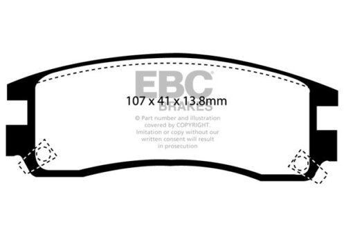 EBC Ultimax rear brake pads for Cadillac Allante