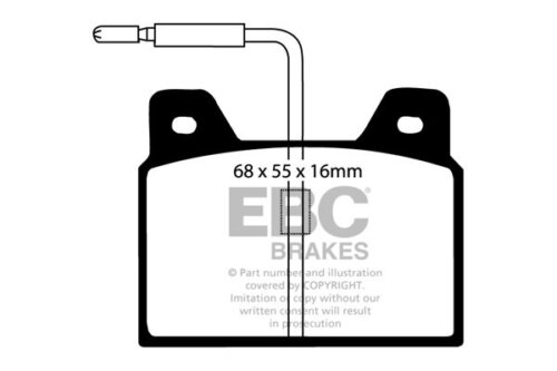 EBC Ultimax rear brake pads for Peugeot 504, Peugeot 504 Pick-up