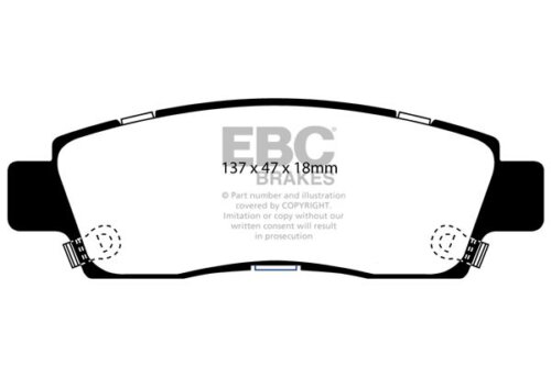 EBC Ultimax rear brake pads for Chevrolet Trailblazer