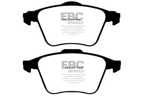EBC Ultimax front brake pads for Volvo S60, Volvo S80