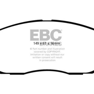 EBC Ultimax prednje kočione pločice za SsangYong Rodius, Hyundai Terracan