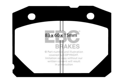 EBC Ultimax front brake pads for Lada 1200, Lada 1200-1600