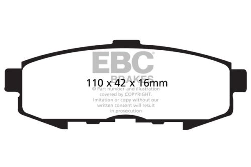 EBC Ultimax stražnje kočione pločice za Mazda MPV