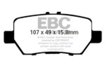 EBC Ultimax stražnje kočione pločice za Honda Legend