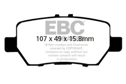 EBC Ultimax stražnje kočione pločice za Honda Legend