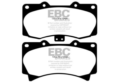 EBC Ultimax front brake pads for Hummer H1, Hummer H3T