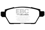 EBC Ultimax rear brake pads for Ford Fusion, Mazda 6