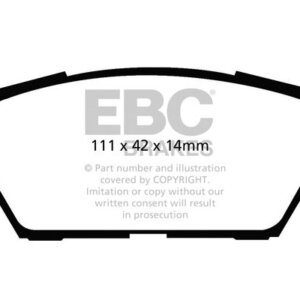 EBC Ultimax rear brake pads for Ford Fusion, Mazda 6