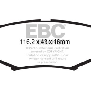 EBC Ultimax stražnje kočione pločice za Jeep Cherokee, Jeep Wrangler