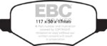 EBC Ultimax rear brake pads for Ford Edge, Ford Explorer