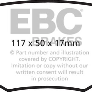 EBC Ultimax rear brake pads for Ford Edge, Ford Explorer