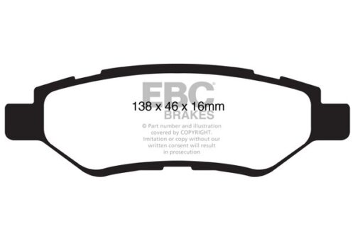 EBC Ultimax rear brake pads for Chevrolet Camaro, Cadillac CTS