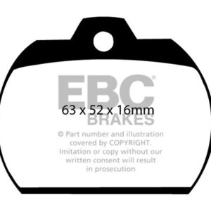 EBC Ultimax front brake pads for VW Karmann Ghia, VW Kaefer