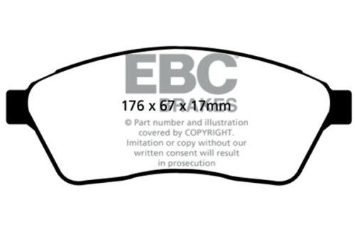 EBC Ultimax front brake pads for Cadillac SRX, Saab 9-4X