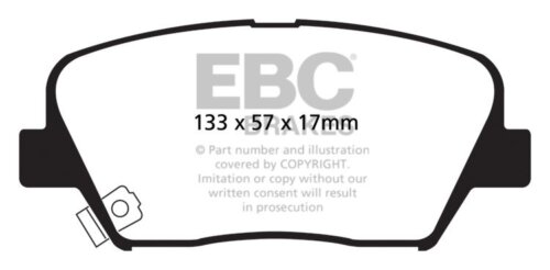 EBC Ultimax front brake pads for Hyundai Genesis, Kia Carens