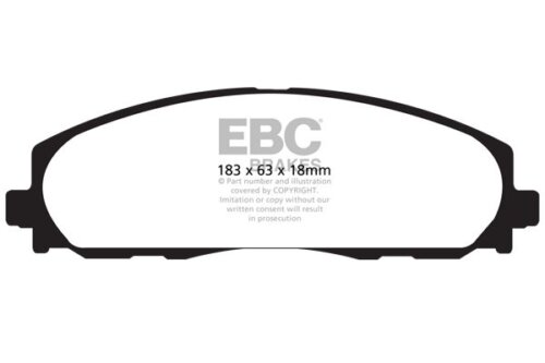 EBC Ultimax front brake pads for Chrysler Voyager, Jeep Gladiator