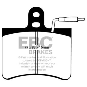 EBC Ultimax front brake pads for Citroën C35