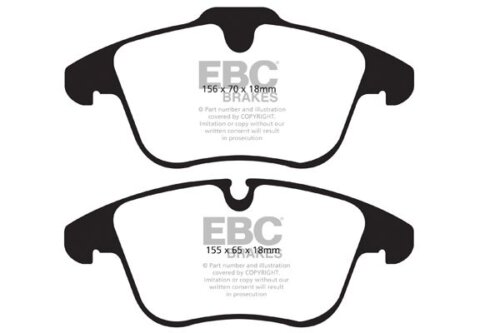 EBC Ultimax front brake pads for Jaguar S-Type, Jaguar XF