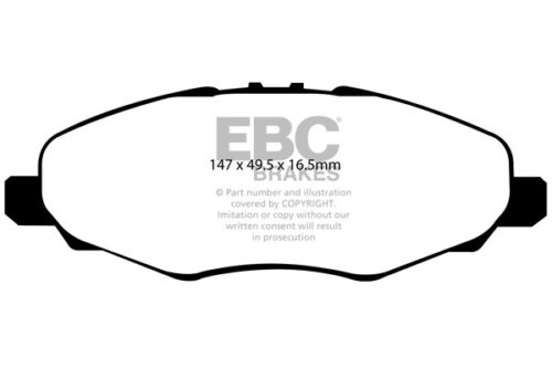 EBC Ultimax front brake pads for Toyota Hilux