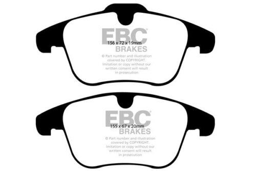 EBC Ultimax front brake pads for Ford Mondeo, Ford Galaxy
