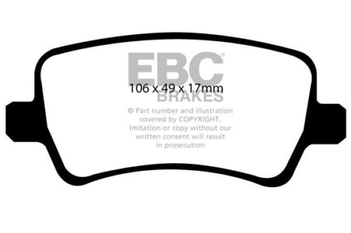 EBC Ultimax rear brake pads for Land Rover Freelander, Land Rover Range Rover Evoque