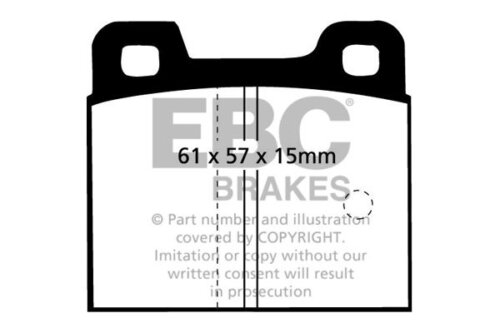 EBC Ultimax front brake pads for Alfa Romeo Alfasud, Alfa Romeo Giulietta