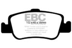 EBC Ultimax rear brake pads for Toyota Corolla, Toyota Auris