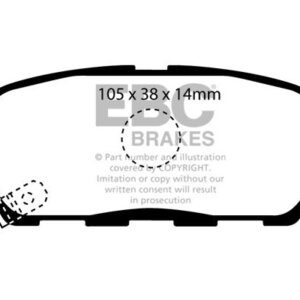 EBC Ultimax stražnje kočione pločice za Infiniti Q40, Infiniti Q50