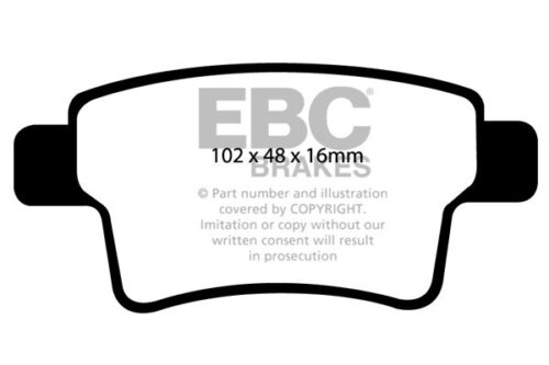 EBC Ultimax rear brake pads for Citroën C4 Grand Picasso