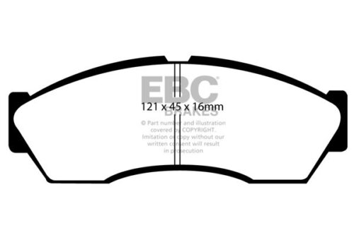 EBC Ultimax front brake pads for Rover CityRover, Tata Indica