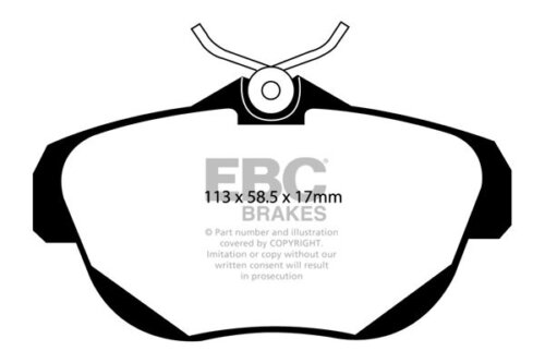 EBC Ultimax rear brake pads for Citroën Jumpy, FIAT Scudo
