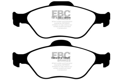 EBC Ultimax front brake pads for Toyota Yaris