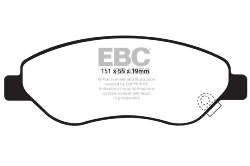 EBC Ultimax front brake pads for Opel Corsa