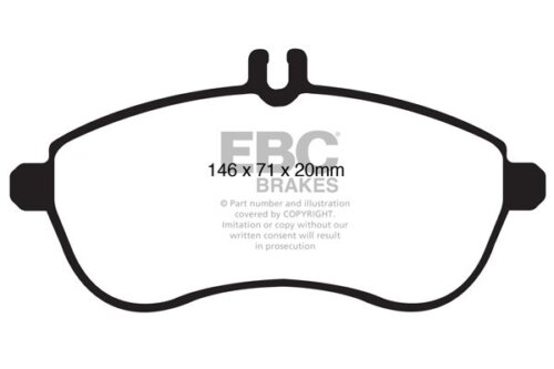EBC Ultimax front brake pads for Mercedes-Benz E-Class, Mercedes-Benz C-Class