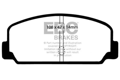 EBC Ultimax front brake pads for Subaru Leone