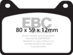 EBC Greenstuff 2000 front brake pads for Porsche 718