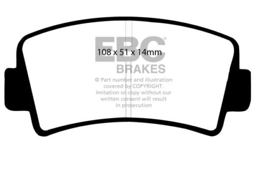 EBC Ultimax front brake pads for Mazda RX-2, Mazda Familia