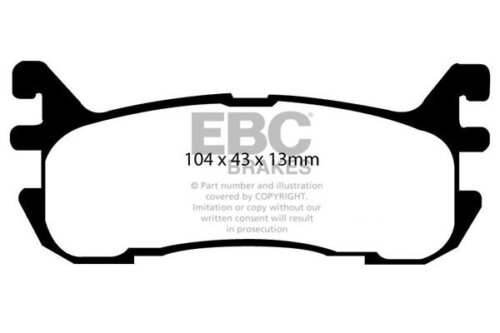 EBC Greenstuff 2000 stražnje kočione pločice za Mazda MX-5, Mazda 323