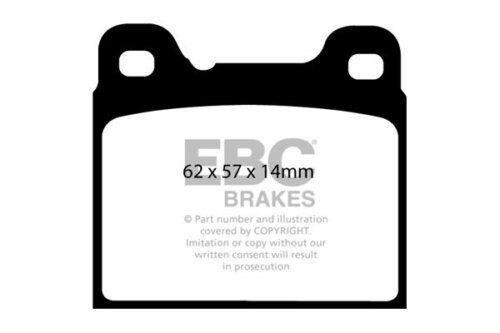 EBC Greenstuff 2000 rear brake pads for Volvo 740, Volvo 850