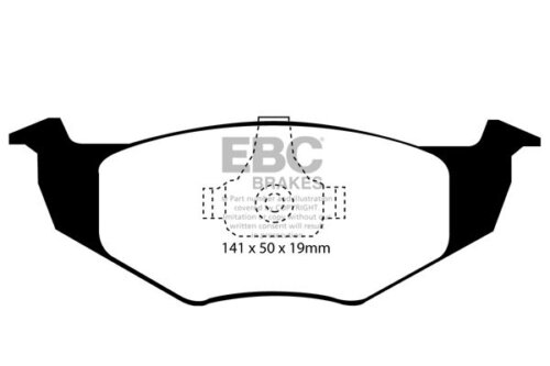 EBC Greenstuff 2000 front brake pads for VW Golf, VW Vento