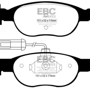 EBC Greenstuff 2000 prednje kočione pločice za FIAT Bravo, FIAT Marea