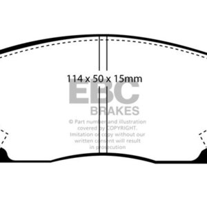 EBC Greenstuff 2000 front brake pads for Mitsubishi Lancer