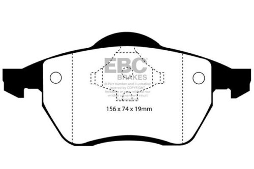EBC Greenstuff 2000 front brake pads for SEAT Alhambra, Ford Galaxy