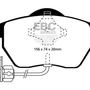 EBC Greenstuff 2000 front brake pads for Audi A4, Audi A6