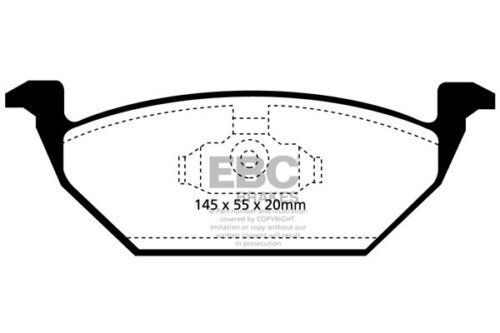 EBC Greenstuff 2000 front brake pads for Audi A3